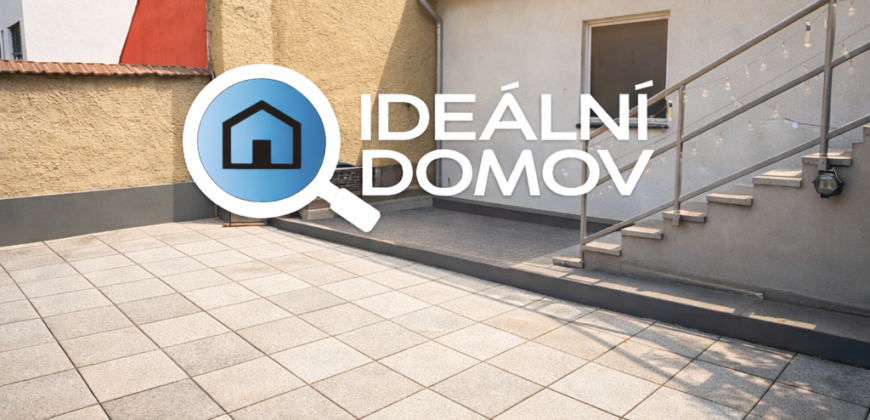 Pronájem bytu 2+kk, 44 m² s terasou 20 m², Brno – Husovice, ul. Dačického